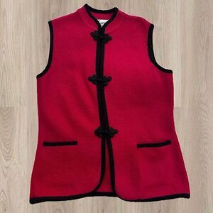 Knitting Needles 100% Wool Vest